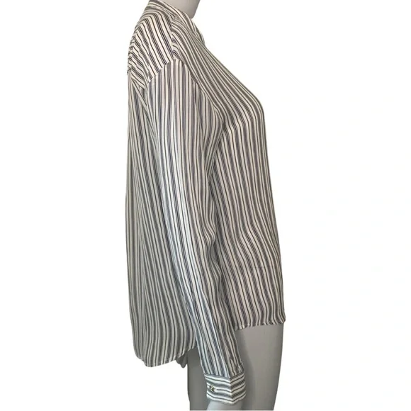 JUICY COUTURE 100% Silk “Mediterranean” Striped Blouse Size XS - Picture 8 of 16